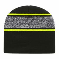 USA-Made Variegated Striped Beanie Thumbnail