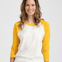 Unisex Fine Jersey Raglan T-Shirt Thumbnail