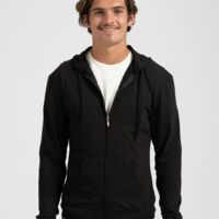 Unisex Beach Full-Zip Hooded Long Sleeve T-Shirt Thumbnail