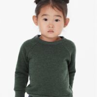 Toddler Sponge Fleece Raglan Crewneck Sweatshirt Thumbnail