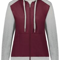 Women's Eco Revive™ Three-Season Triblend Fleece Full-Zip Hooded Sweatshirt Thumbnail