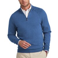 Cotton Stretch 1/4 Zip Sweater Thumbnail