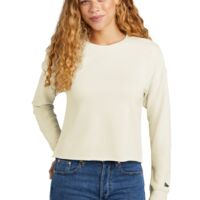 Women's Tri Blend Fleece Crop Crew Thumbnail