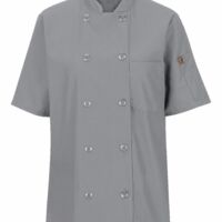 Women's Mimix™ Short Sleeve Chef Coat with OilBlok Thumbnail