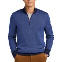 Washable Merino Birdseye 1/4 Zip Sweater Thumbnail