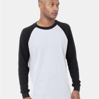 Men's USA-Made Heavyweight Waffle Knit Thermal Raglan T-Shirt Thumbnail