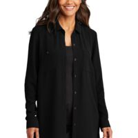 Women's Textured Crepe Long Tunic Thumbnail