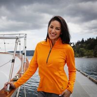 Cutter & Buck Adapt Eco Knit Stretch Recycled Womens Half Zip Pullover Thumbnail