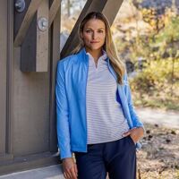 Cutter & Buck Virtue Eco Pique Stripe Recycled Womens Top Thumbnail