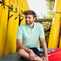 Cutter & Buck Virtue Eco Pique Stripe Recycled Mens Polo Thumbnail