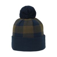 Plaid Watch Cap with Pom Thumbnail