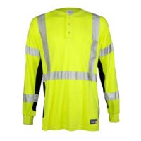 Unisex FR Long Sleeve Henley T-Shirt Thumbnail