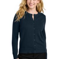 Women's Easy Care Crewneck Cardigan Sweater Thumbnail