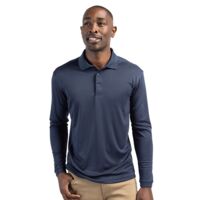 Clique Ice Pique Mens Long Sleeve Tech Polo Thumbnail
