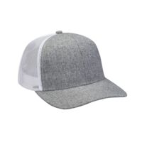 Heather Woven/Soft Mesh Trucker Style Cap Thumbnail