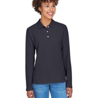 Women's Pima Piqué Long Sleeve Polo Thumbnail