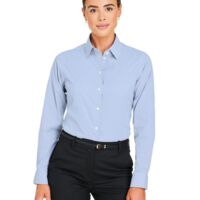 Women's CrownLux Performance® Microstripe Dress Shirt Thumbnail