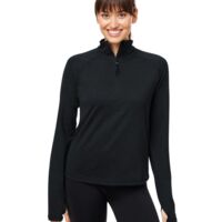 Women's Fairway Marbled Jersey Quarter-Zip Pullover Thumbnail