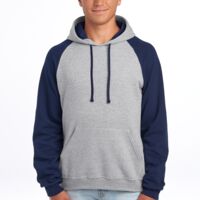 Unisex NuBlend ® Colorblock Raglan Hoodie Sweatshirt Thumbnail