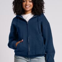 Rugged Unisex Full Zip Hooded Sweatshirt Thumbnail
