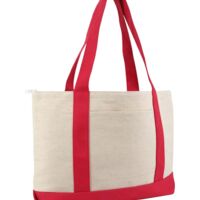 LB LRG ZIPPER COTTN CANVS TOTE Thumbnail