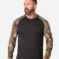Unisex Realtree® Performance Colorblocked Long Sleeve T-Shirt Thumbnail
