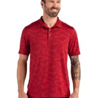 Cutter & Buck Coastline Recycled Double Peached Camo Print Mens Polo Thumbnail