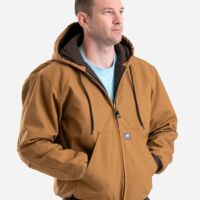 Men's Tall Highland Washed Cotton Duck Hooded Jacket Thumbnail
