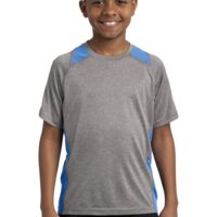 Youth Heather Colorblock Contender Tee Thumbnail