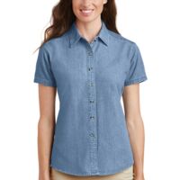Women's Short Sleeve Value Denim Shirt Thumbnail