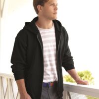 Unisex Ultimate Cotton® Full-Zip Hooded Sweatshirt Thumbnail