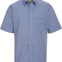 Men's Mini-Plaid Uniform Short Sleeve Shirt Thumbnail