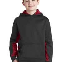 Youth Sport Wick ® CamoHex Fleece Colorblock Hooded Pullover Thumbnail