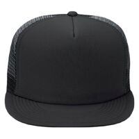 OTTO CAP "OTTO SNAP" Camouflage 5 Panel High Crown Mesh Back Trucker Hat Thumbnail