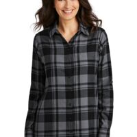 Women's Plaid Flannel Tunic Thumbnail
