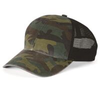 Garment Washed Printed Trucker Cap Thumbnail