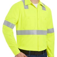 Men's Tall High Visibility Work Shirt Thumbnail