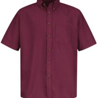 Men's Tall Poplin Short Sleeve Dress Shirt Thumbnail