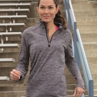 Women's Striated Quarter-Zip Pullover Thumbnail