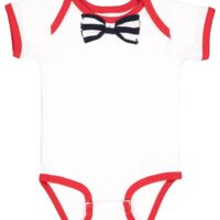 Infant Baby Rib Bow Tie Bodysuit Thumbnail