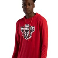 Men's Tri-Blend Surplice Hooded Long Sleeve T-Shirt Thumbnail