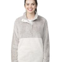 Unisex Fuzzy Half-Snap Fleece Pullover Thumbnail