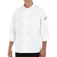 100% Polyester Ten Pearl Button Chef Coat Thumbnail