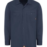 Men's Tall Industrial Cotton Long Sleeve Work Shirt Thumbnail