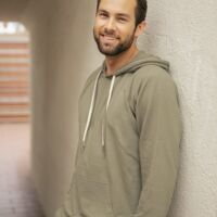 Icon Unisex Lightweight Loopback Terry Hooded Sweatshirt Thumbnail