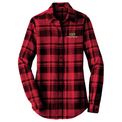 Ladies Plaid Flannel Tunic Thumbnail